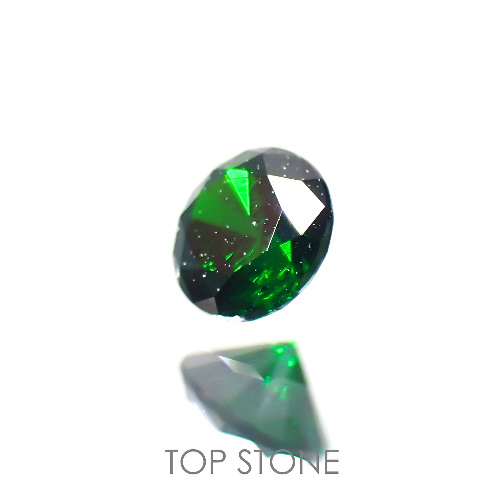 デマントイドガーネット(宝石名デマントイド・ガーネット) ロシア産 0.135ct ソ付(彩珠)[20129274]3×3mm前後