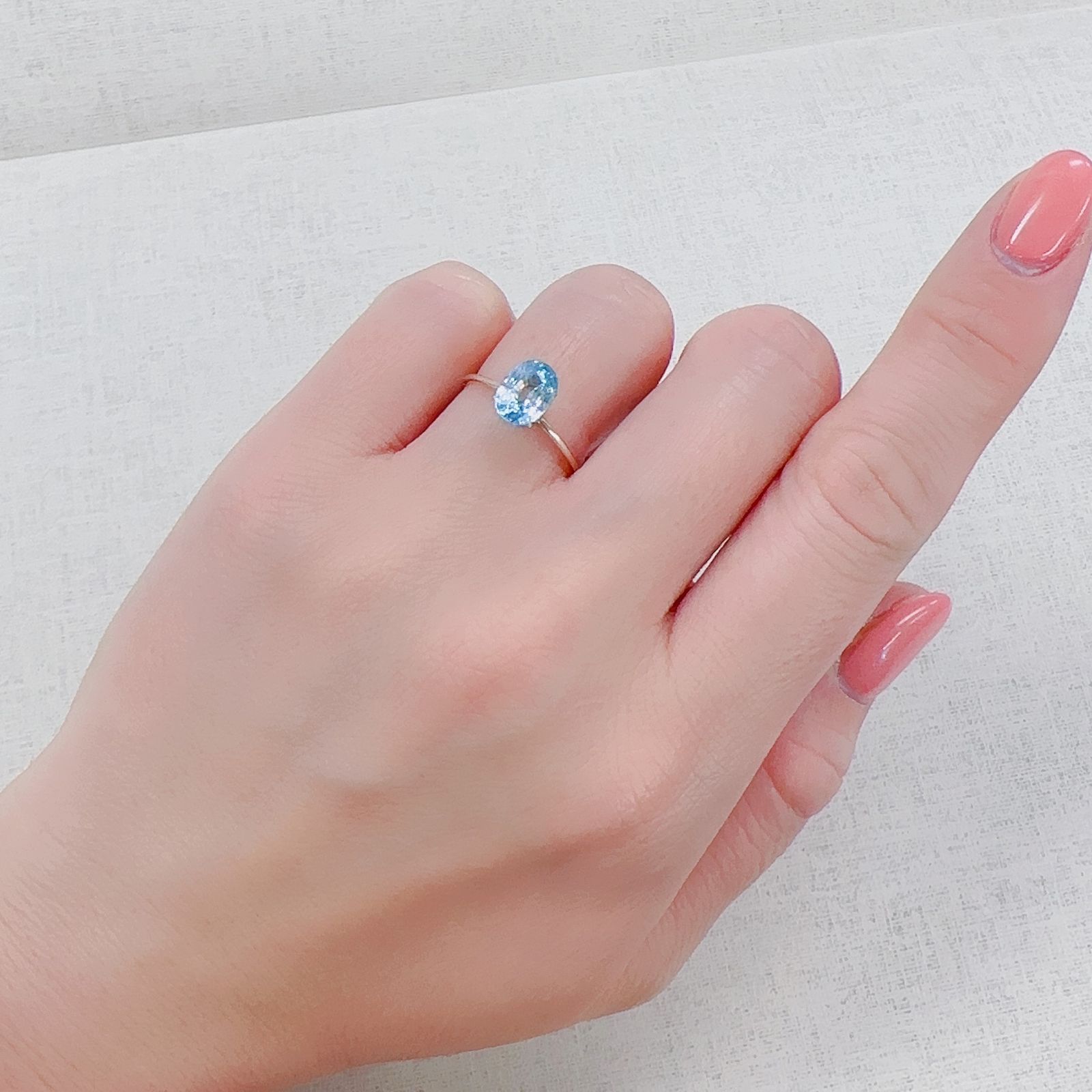 バイカラーブルージルコン カンボジア産 2.20ct[230320980]7.9x5.9mm前後