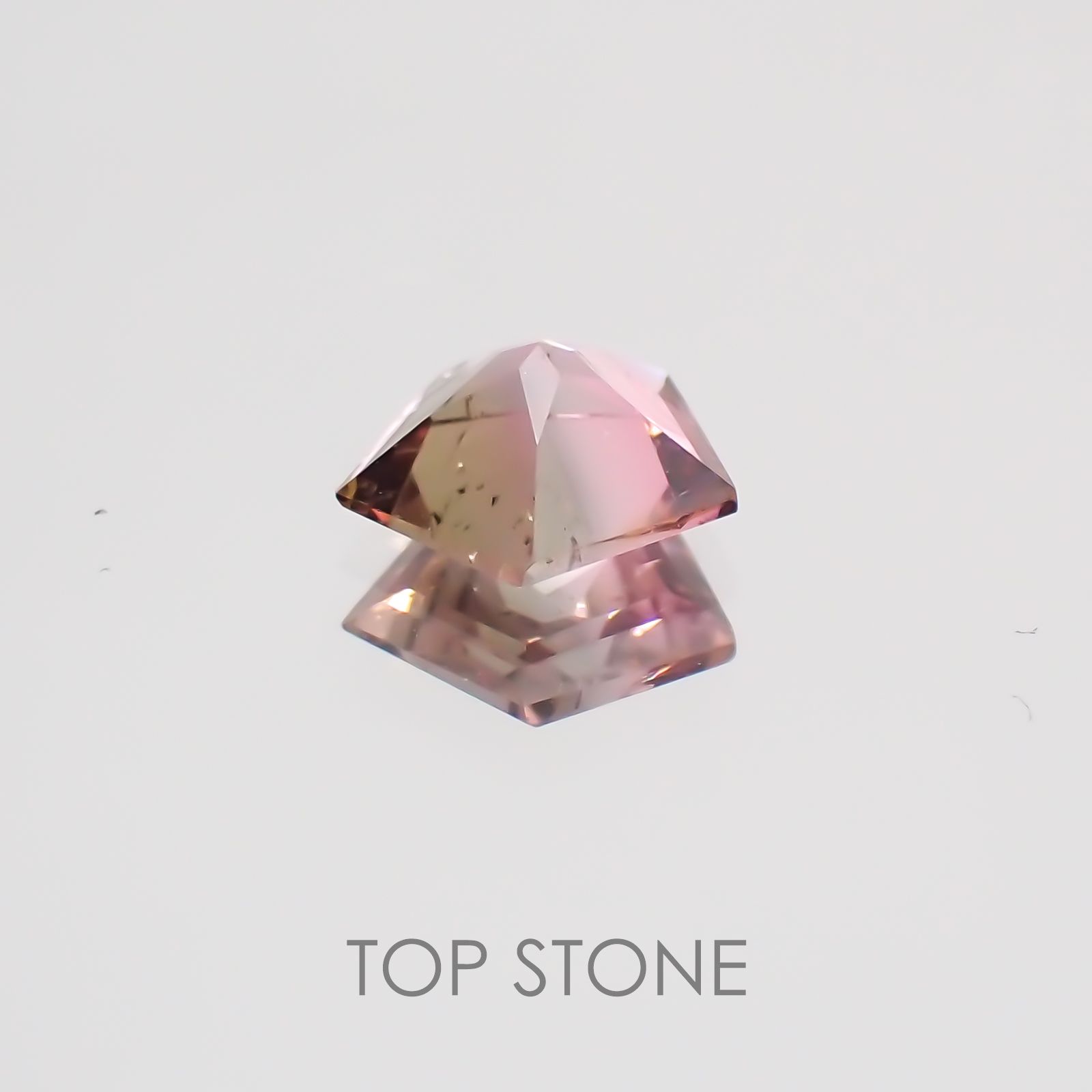 ◇ペンタゴンカット◇バイカラートルマリンSA(宝石名バイカラー・トルマリン) ブラジル/アフリカ産 0.33ct 識別済[21019550]5×5mm前後