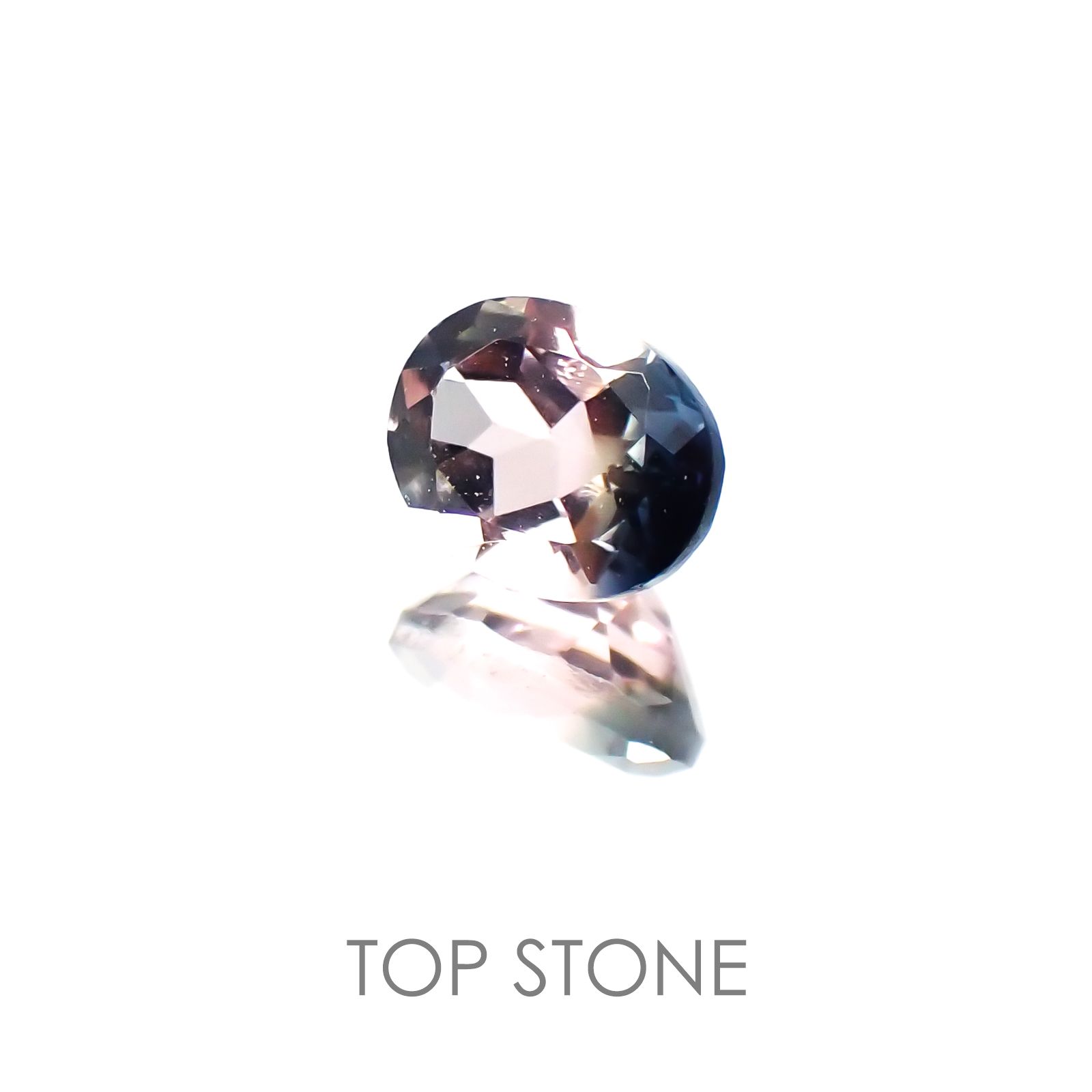 バイカラートルマリン ブラジル産 ルース 0.43ct[20118222]5.2×4.1mm前後