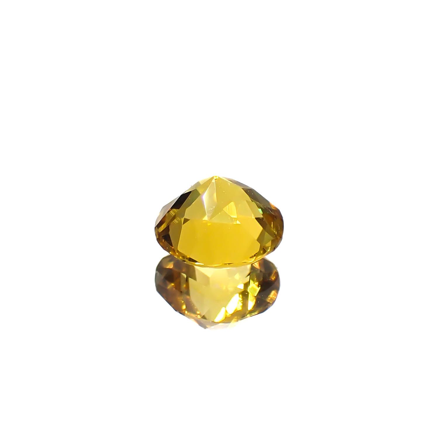 ゴールデンベリル(宝石名ベリル)ブラジル産 0.38ct 識別済[250530353]4.9x4.9mm前後