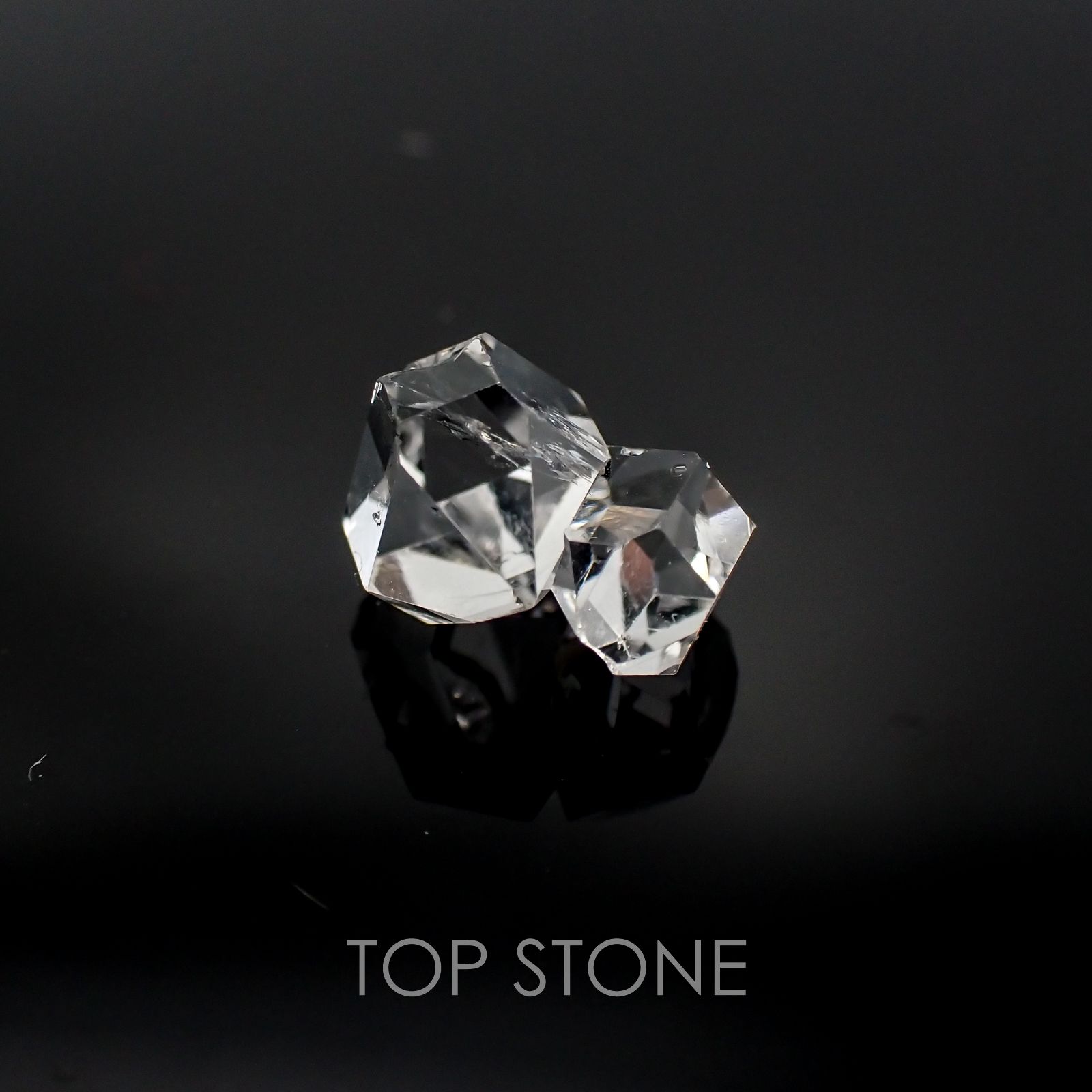 ハーキマーダイヤモンド アメリカ産 原石・結晶 3ct[20127563]10.7×9.9mm前後
