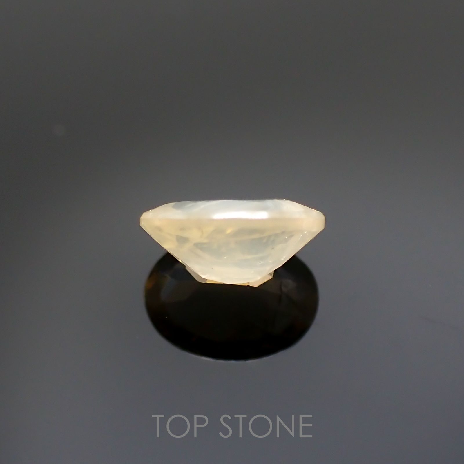 シーライト(宝石名シーライト) 中国産 1.146ct ソ付(彩珠)[20117728]6.5×4.7mm前後