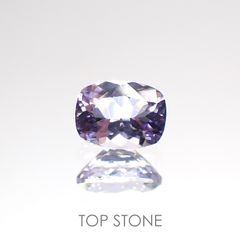 マリアライトフルオレッセンス(宝石名パープル・スキャポライト) スリランカ産 0.28ct 識別済[21019557]4.9×3.8mm前後