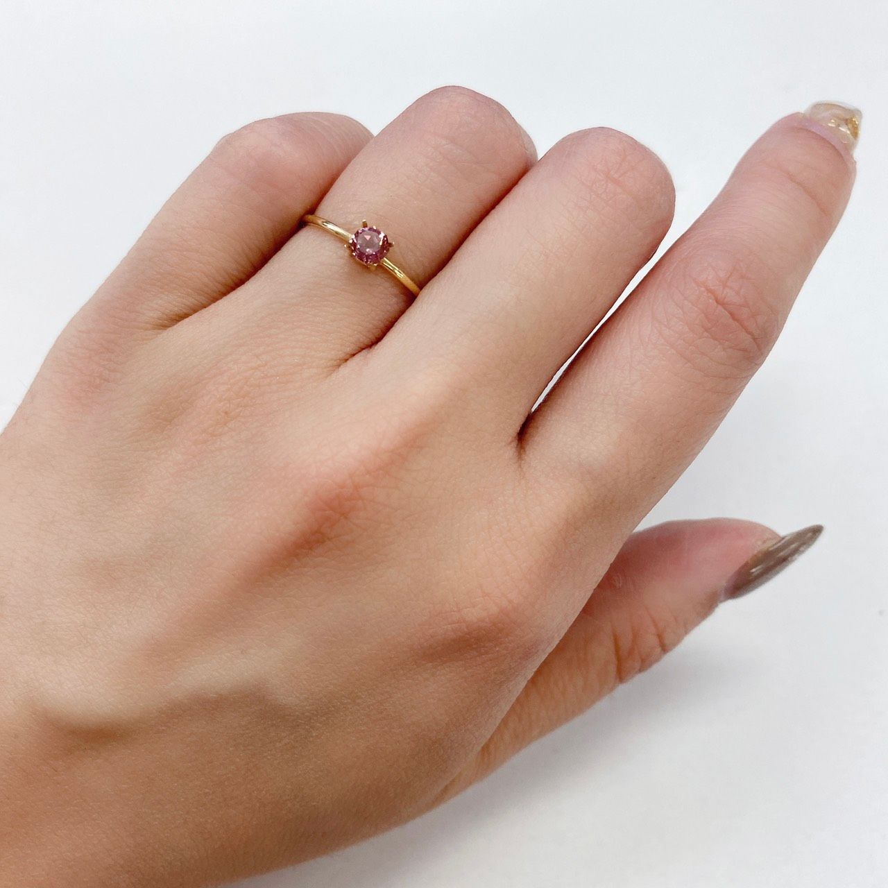 ◇オクタゴンカット◇マラヤガーネットSA タンザニア産 ルース 0.38ct[210611031]4.1×4mm前後