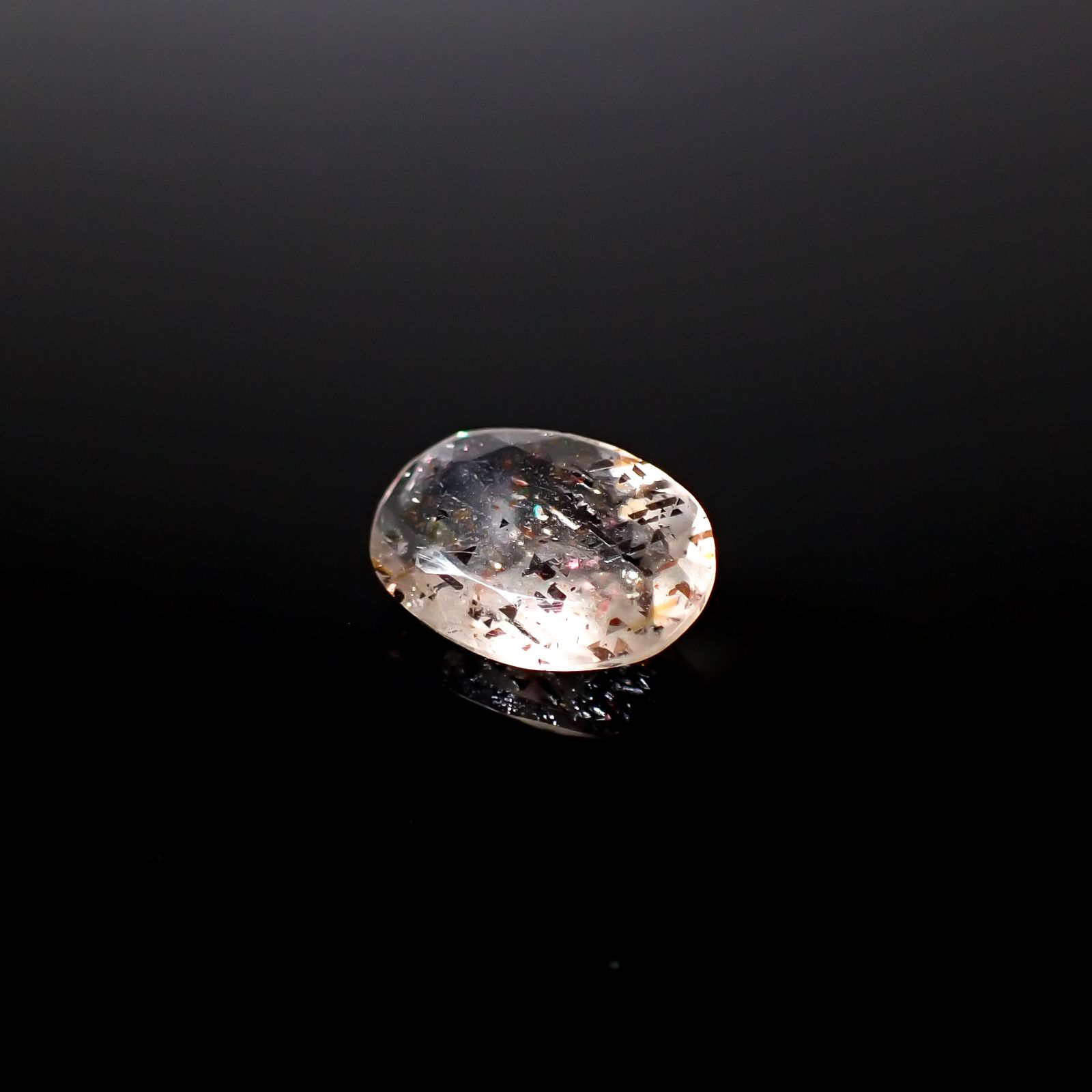 レインボーラティスサンストーン オーストラリア産 1.00ct [250229852]8.9x6.2mm前後