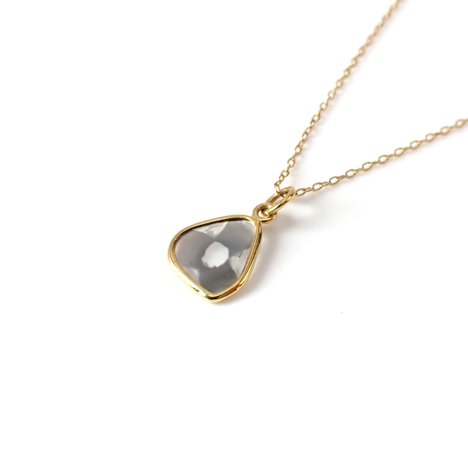 ◇K18仕様◇トラピッチェスライスダイヤモンド ペンダントトップ/チャーム(※チェーン別売り) 1.28ct / 9x8.4mm前後 [250430219]