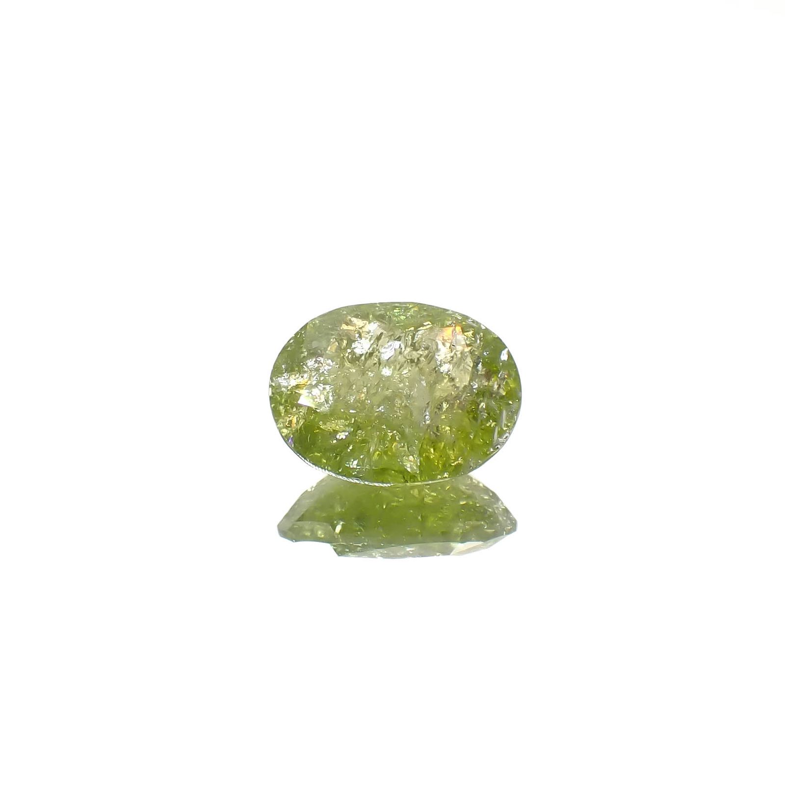イリデッセンスクロムトルマリン ケニア産 2.35ct[240928939]10.1x8.1mm前後