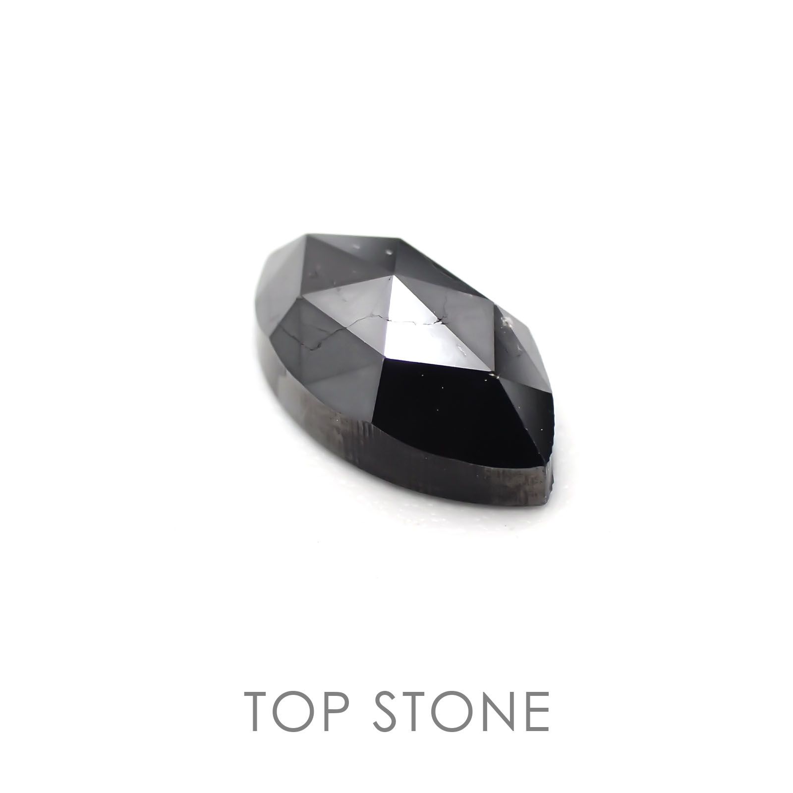 ブラックダイヤモンド 宝石名ダイアモンド ジンバブエ産 1 57ct 識別済 10 3 5 3mm前後 Top Stone トップストーン