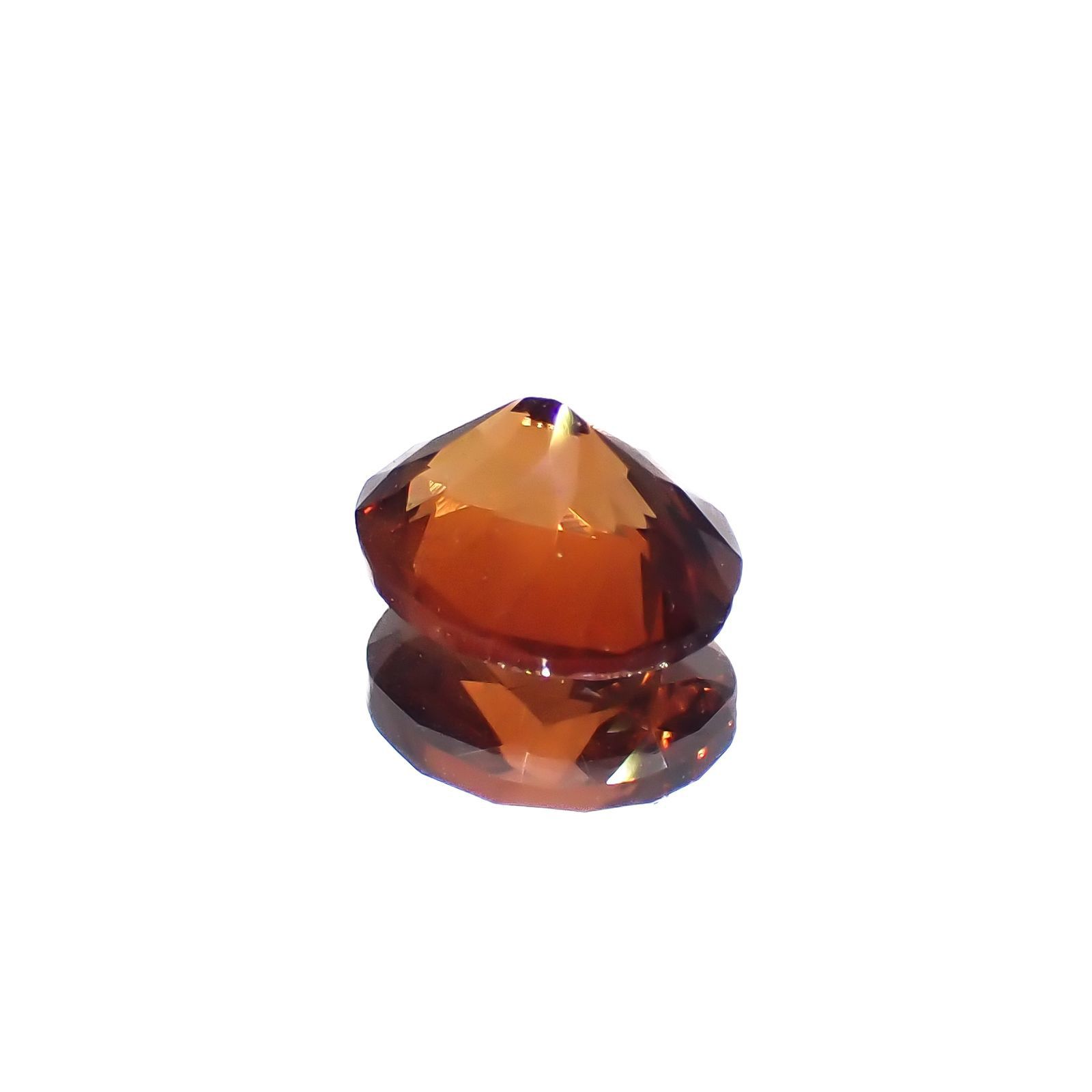 コニャックカラートパーズ メキシコ・ゲレロ州産 1.03ct[221018562]6.7x5.5mm前後