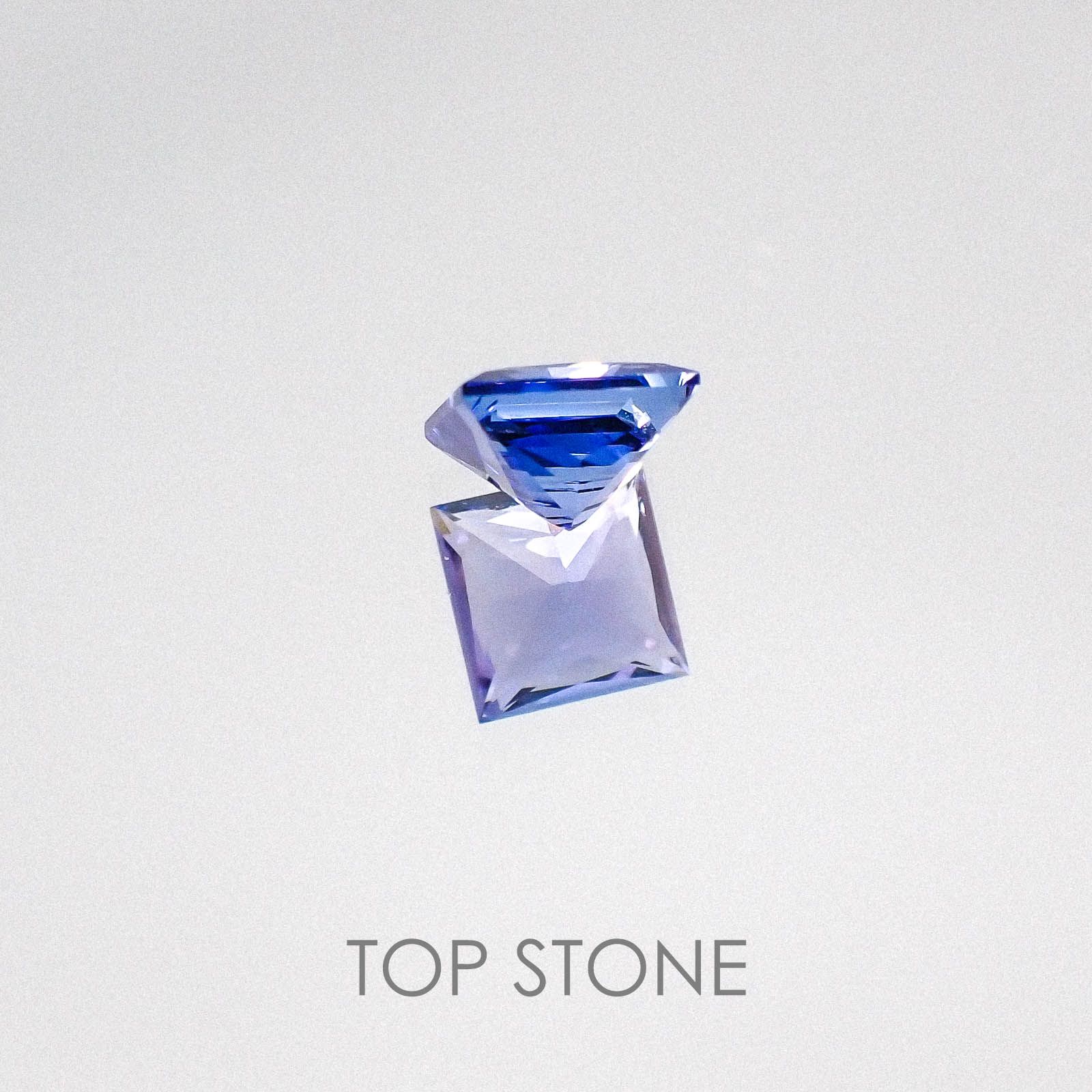 ◇プリンセスカット◇タンザナイト(宝石名タンザナイト)タンザニア産 0.87ct 識別済[220817263]5.4x5.4mm前後