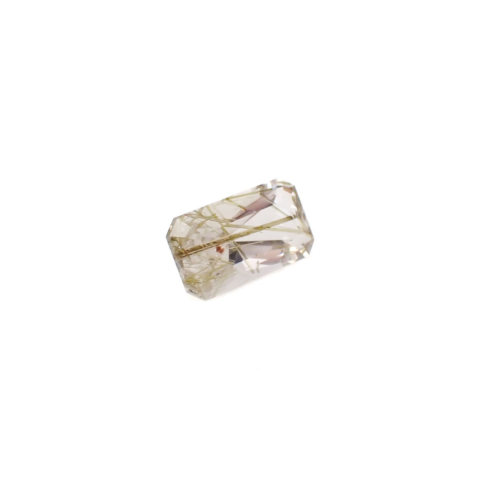 エピドートインクォーツ ブラジル産 5.71ct[240728463]15x8.3mm前後