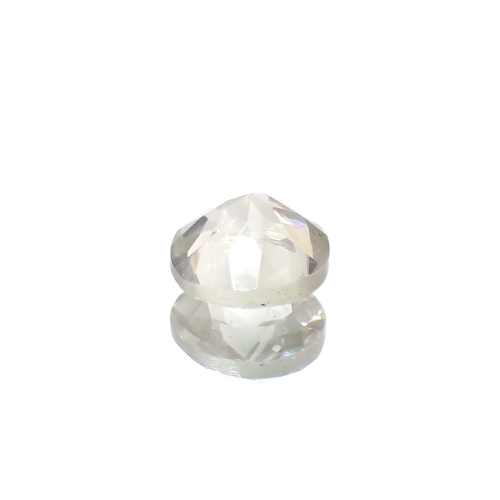 バイカラーオレゴンサンストーン(宝石名バイカラー・ラブラドライト)アメリカ・オレゴン州産 0.47ct 識別済[231124122]5.1x5.1mm前後
