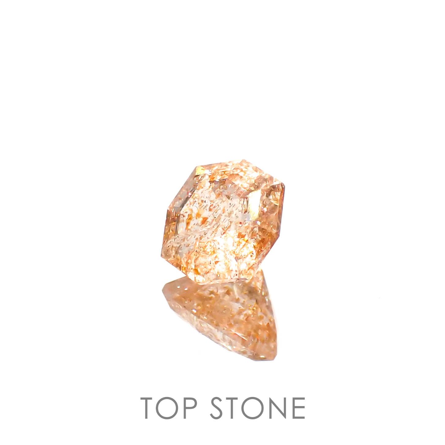 ◇カスタムカット◇イリュージョンサンストーン タンザニア産 0.79ct[230320955]6.3x6.1mm前後