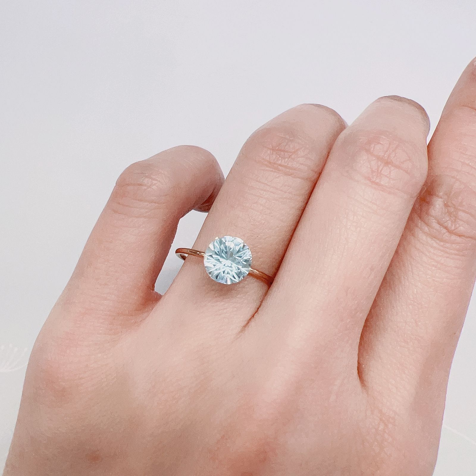 ◇カスタムカット◇ブルートパーズ ブラジル産 1.84ct[221219355]7x7mm前後