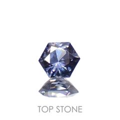 ◇ヘキサゴンカット◇バイオレットスピネル(宝石名スピネル)ビルマ/マダガスカル産 0.41ct 識別済[230220659]4.2x4.1mm前後