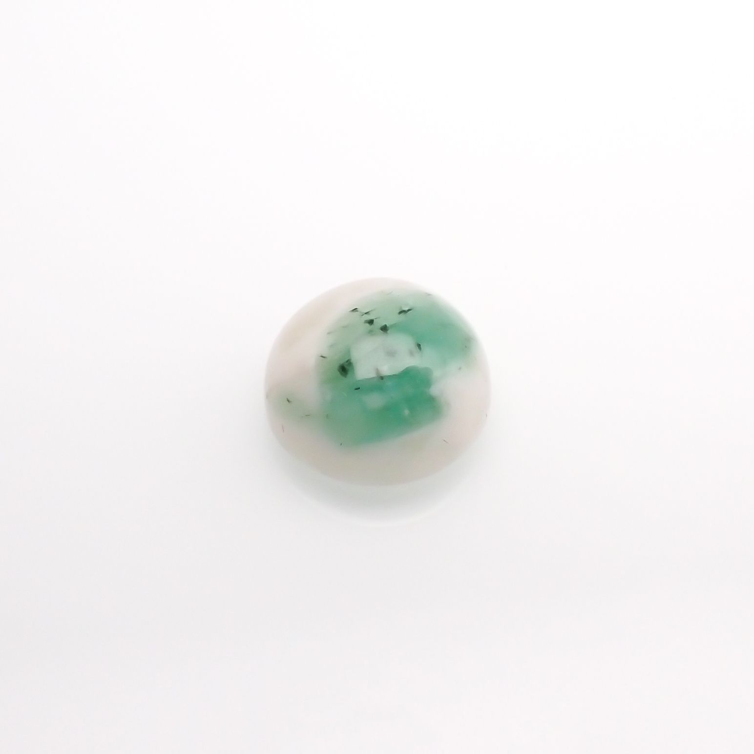 マトリックスエメラルド(エメラルドインクォーツ/フェルドスパー) ブラジル産 5.16ct[210812271]11×10.9mm前後