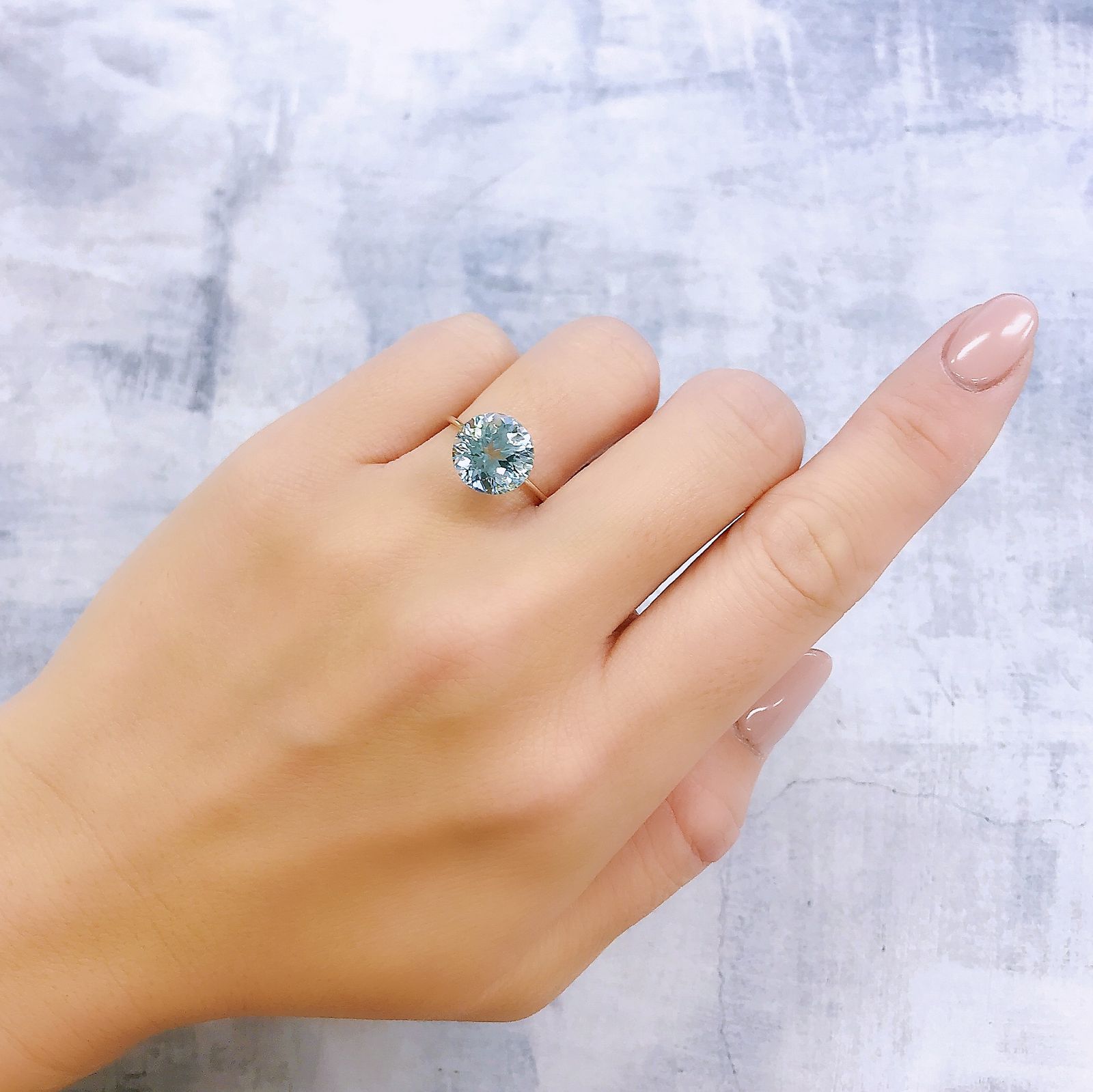 ◇カスタムカット◇ブルートパーズ ブラジル産 5.02ct[221219319]9.9x9.9mm前後