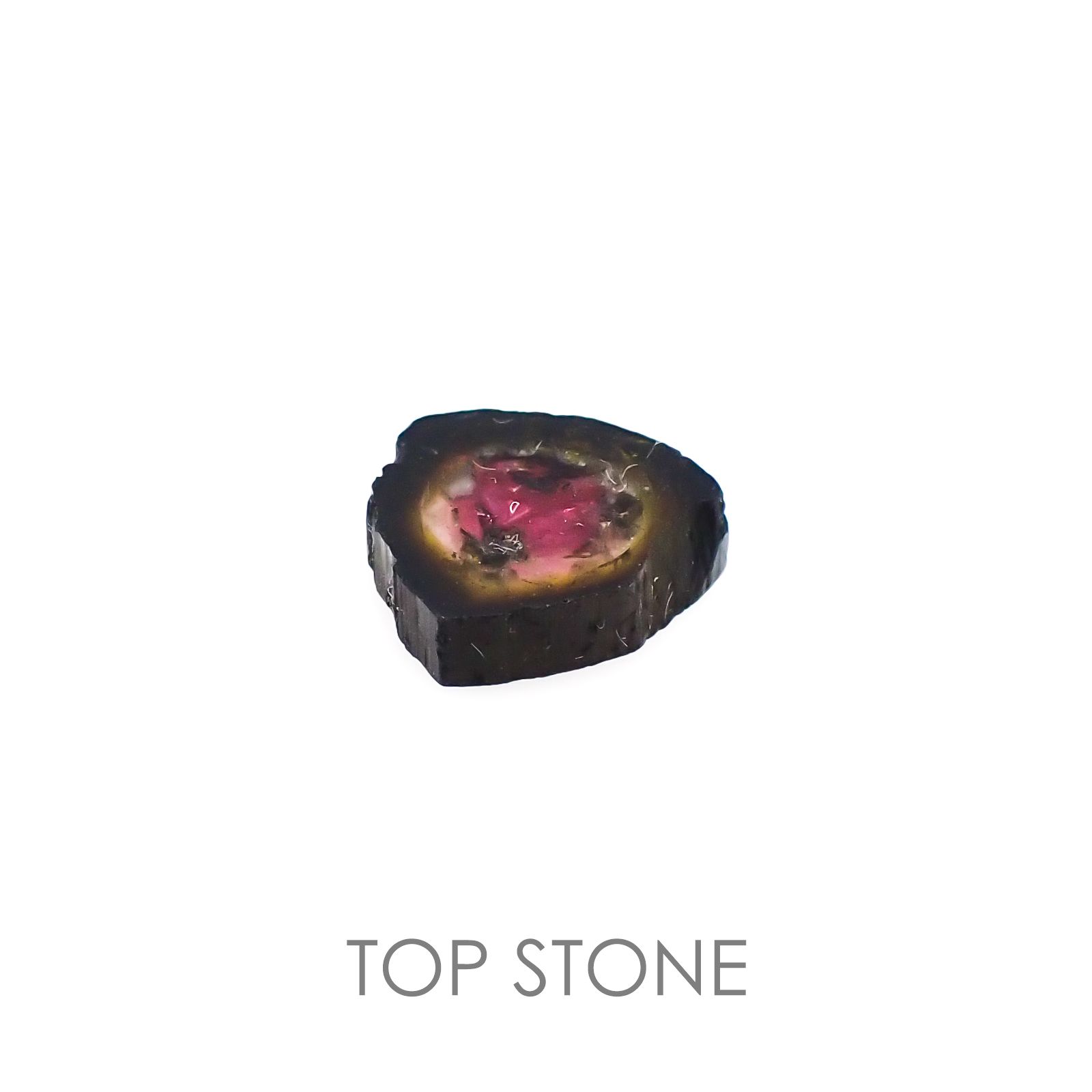 ウォーターメロントルマリン ブラジル産 原石・結晶 4.33ct[20095320]12.1×11.5mm前後