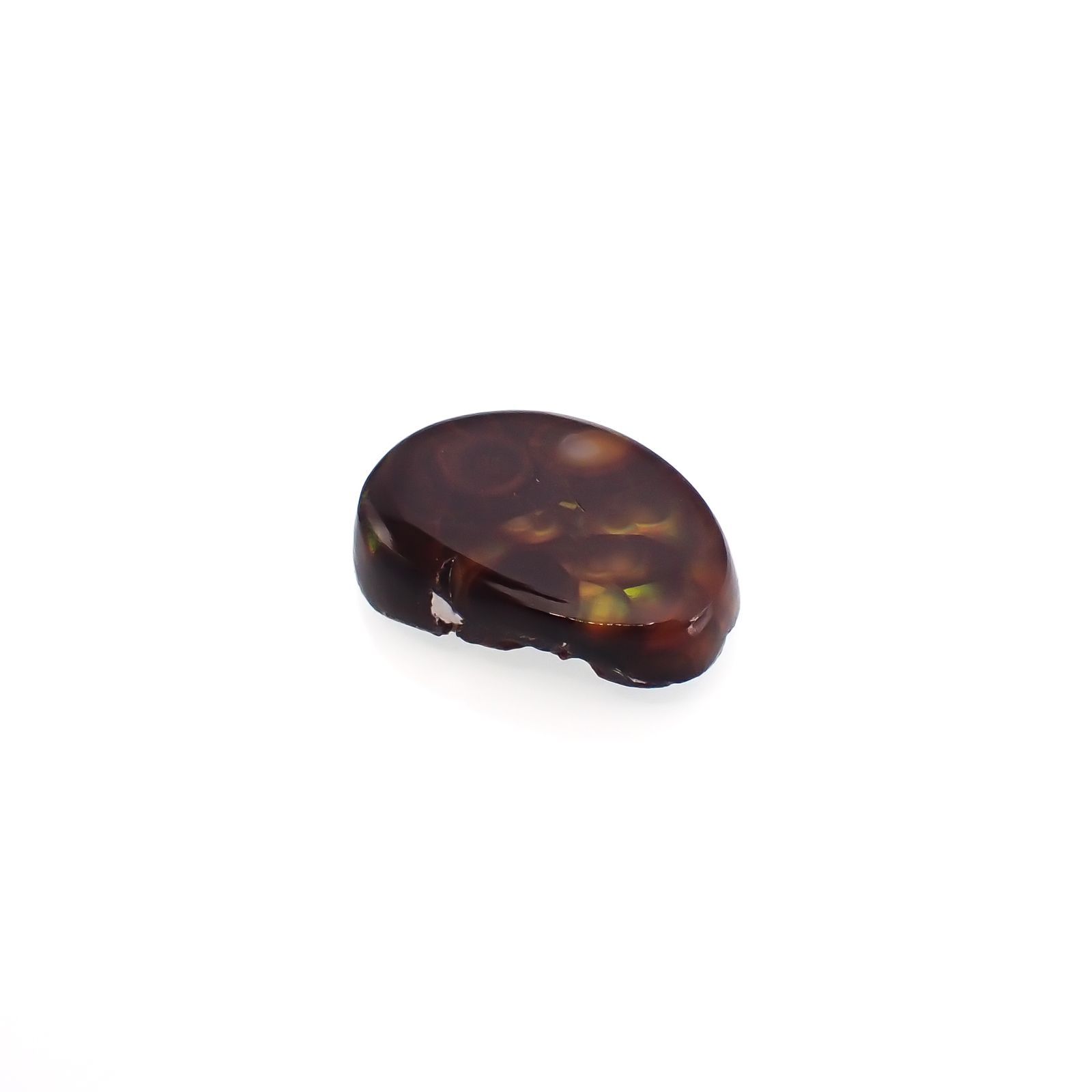 ◇フリーフォーム◇ファイヤーアゲート メキシコ産 3.41ct[220917769]12.7x8.8mm前後