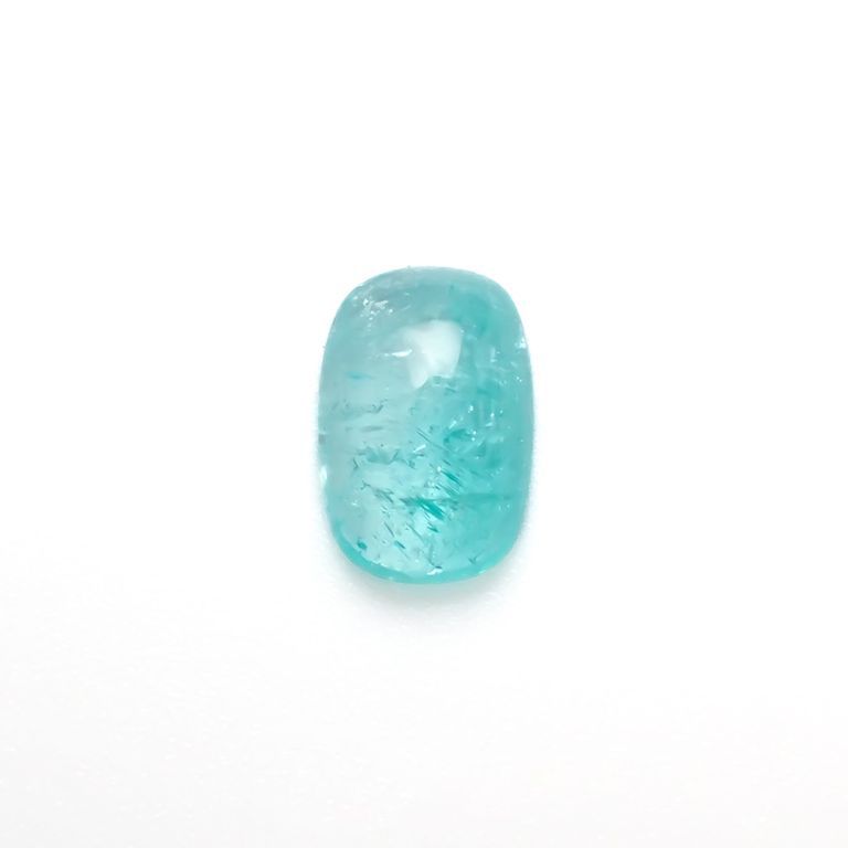 バイカラーパライバトルマリン(宝石名トルマリン/別名パライバ・トルマリン)ブラジル・キントス鉱山産 1.406ct ソ付(宝貴協)[221018762]8.6x5.8mm前後