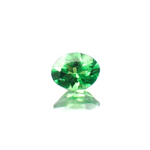 ツァボライト(宝石名ガーネット)タンザニア産 0.25ct 識別済[251018725]4.5x3.4mm前後