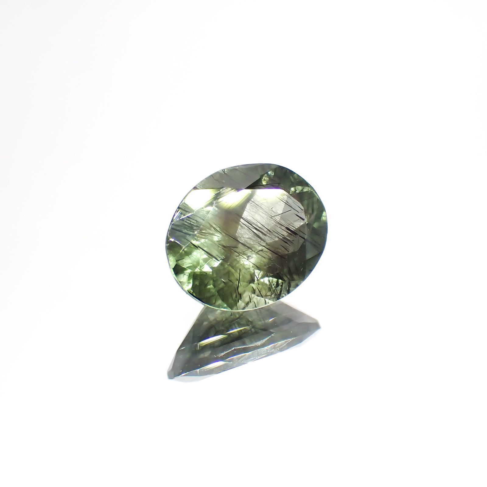 ルドウィジャイトインペリドット パキスタン産 1.72ct[220114223]8.8x7mm前後