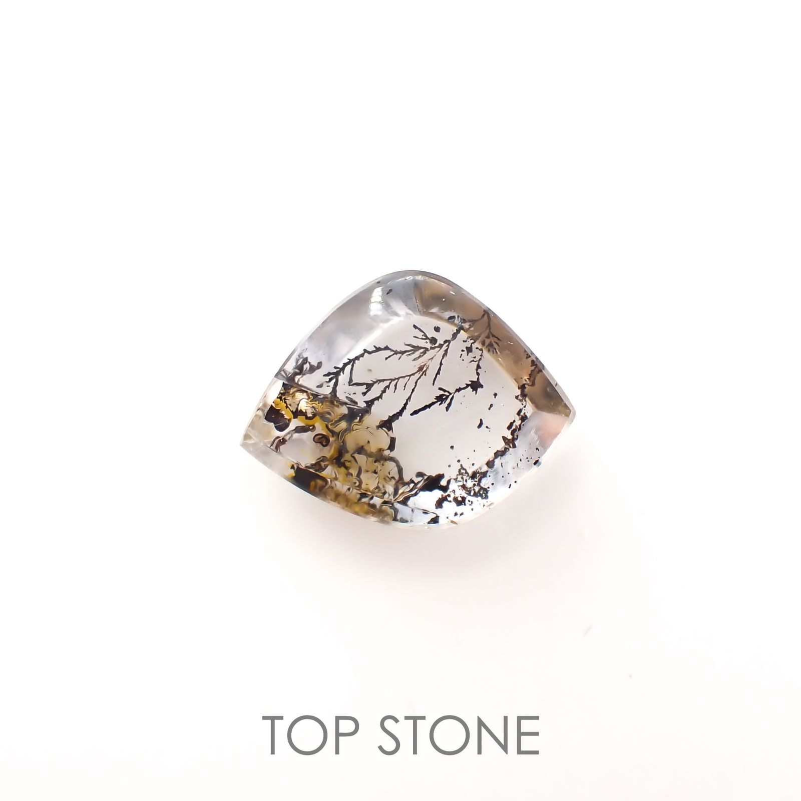 デンドリチッククォーツ ブラジル産 3.95ct[220817334]13.3x10.2mm前後