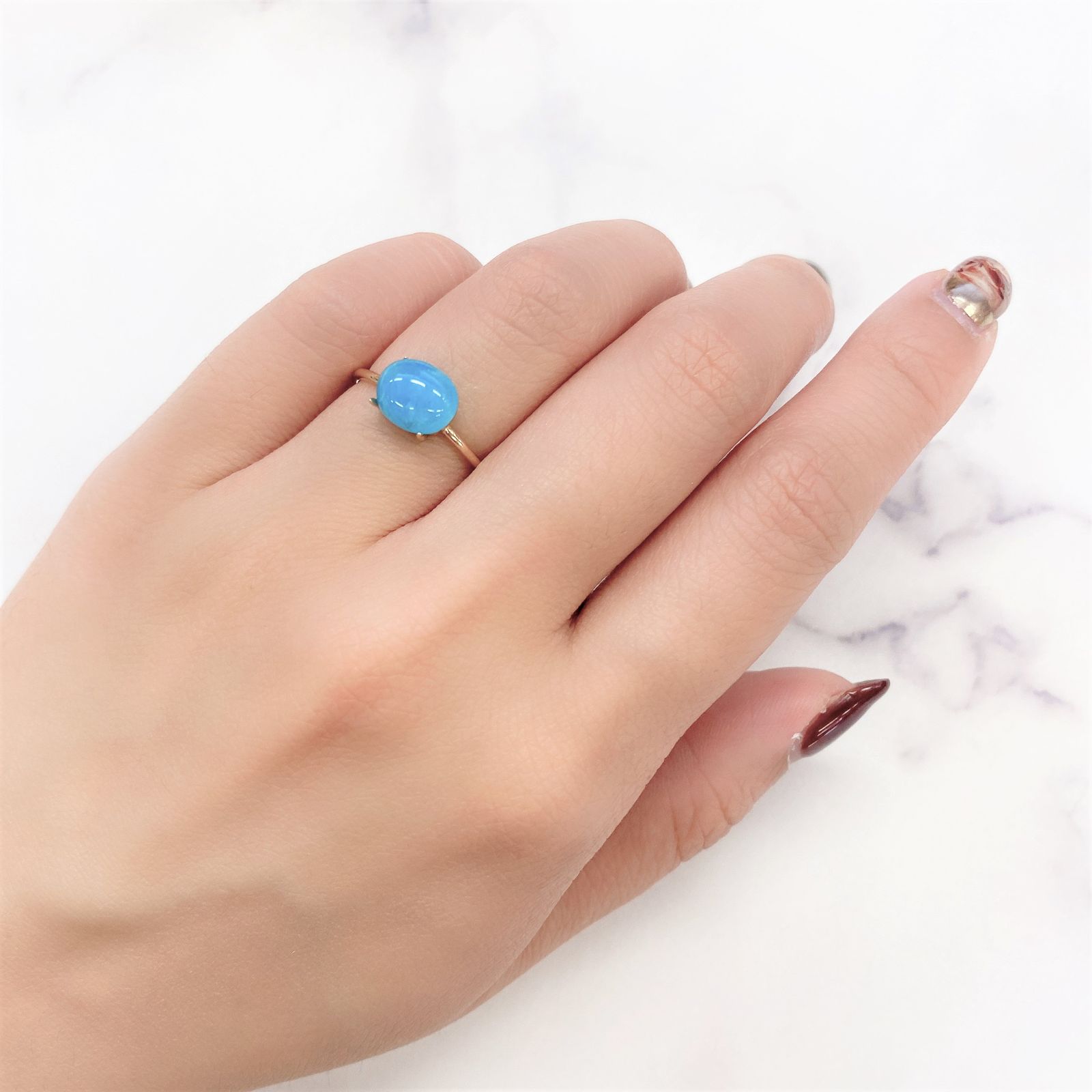 ヘミモルファイト(宝石名ヘミモルファイト)コンゴ民主共和国産 2.341ct ソ付(彩珠)[220717175]8.6x7.2mm前後
