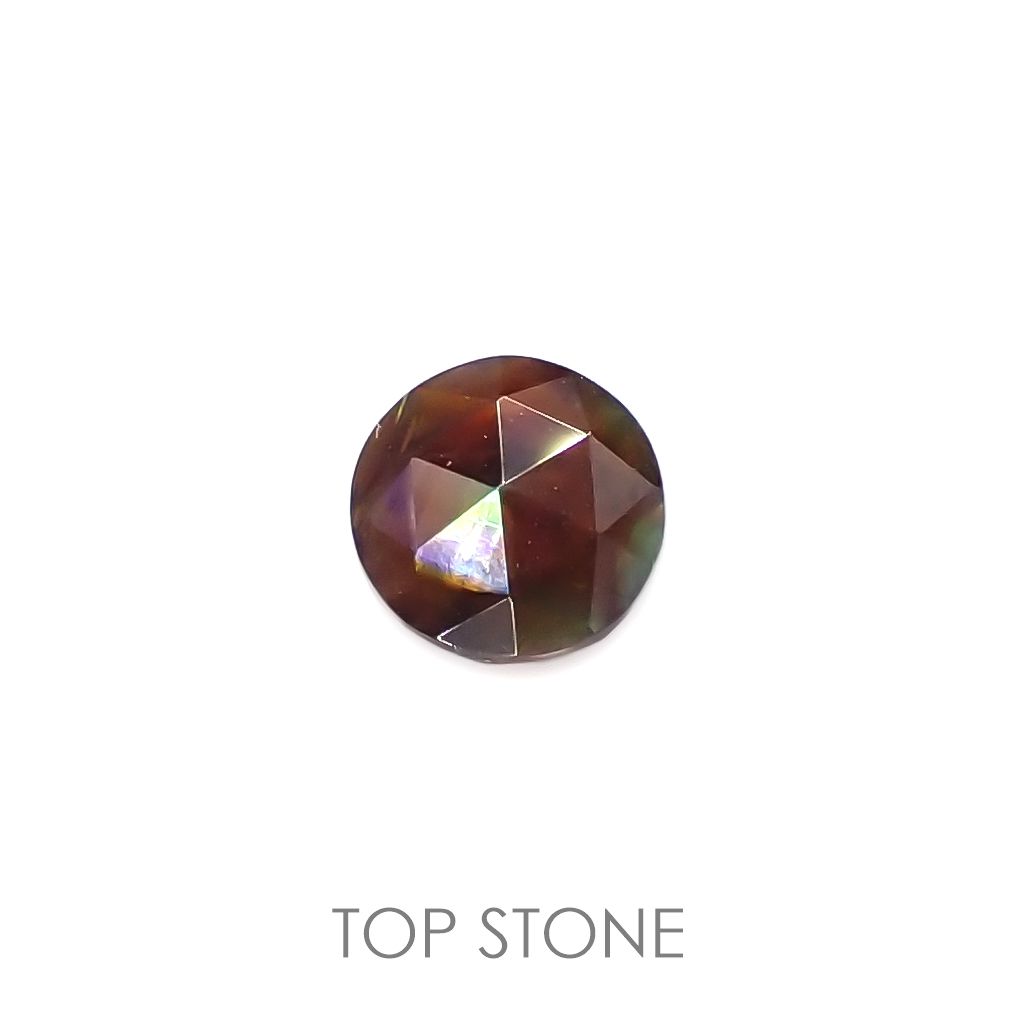 レインボーガーネット 日本・奈良県天川村産 0.98ct[220515985]5.9x5.8mm前後 | TOP STONE(トップストーン)