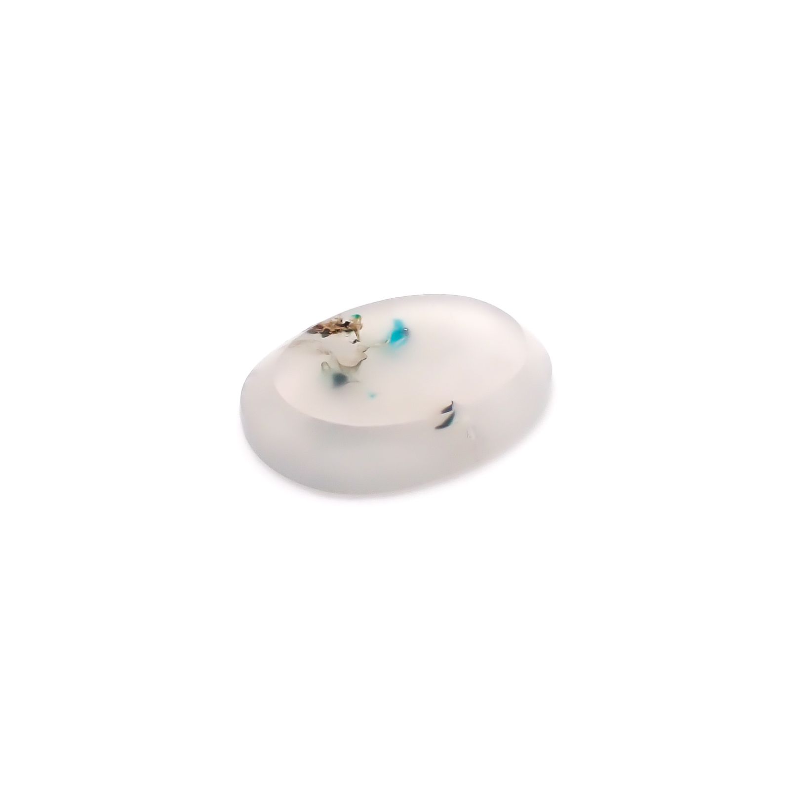 コッパークリソコラインカルセドニー インドネシア産 4.80ct / 15.8x12.1mm前後 [260932796]