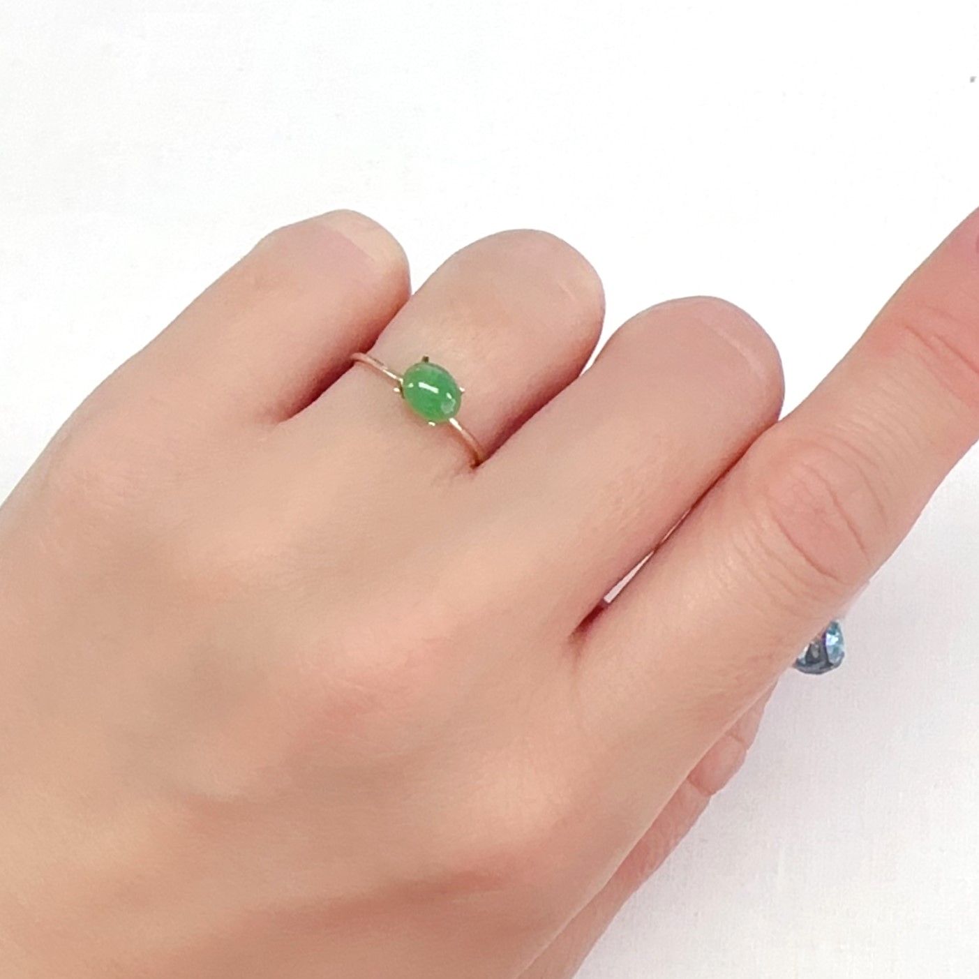 翡翠 ビルマ産 0.48ct[240326951]6.4x5mm前後