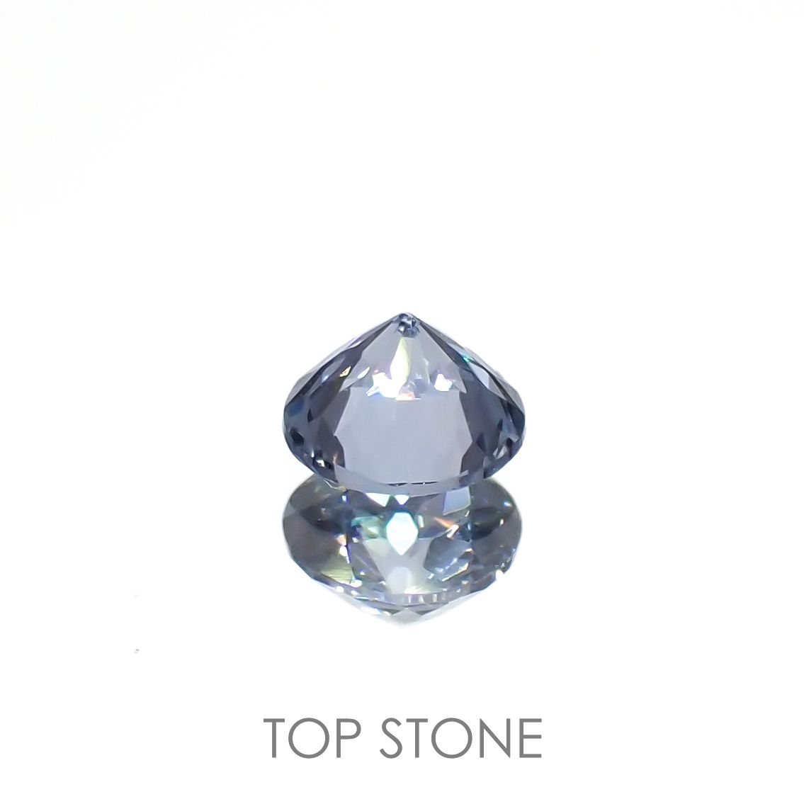 グレイッシュブルースピネル(宝石名スピネル)ビルマ/マダガスカル産 0.22ct 識別済[230119906]3.7x3.7mm前後