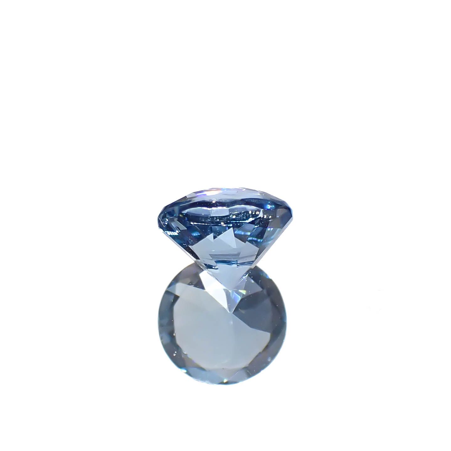 タトゥーアクアマリン ブラジル・ミナスジェライス州タトゥー鉱山産 0.69ct[240929126]5.9x5.8mm前後