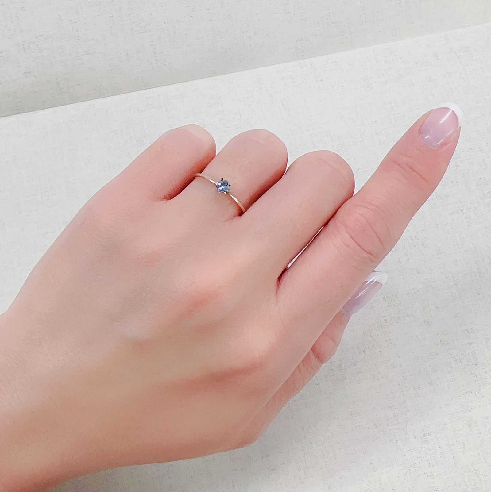 ◇プリンセスカット◇ブルーコーネルピン(宝石名コーネルピン)タンザニア産 0.12ct 識別済[230421860]2.8x2.8mm前後