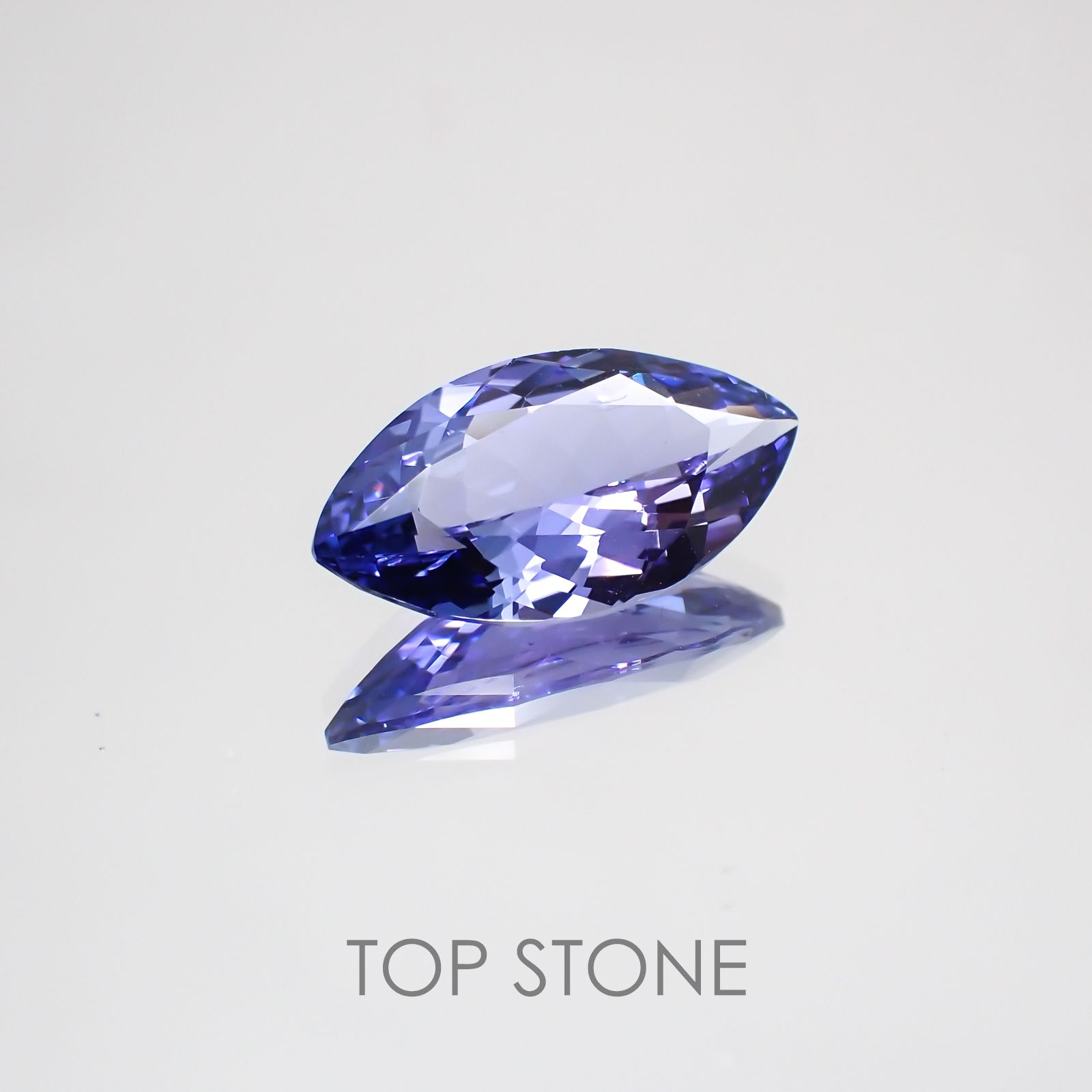 タンザナイト(宝石名タンザナイト) タンザニア産 2.483ct ソ付(彩珠)[210310313]13.1×7mm前後