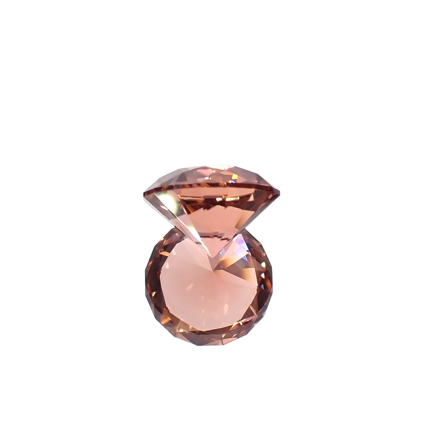 ◇カスタムカット◇オレンジトルマリン コンゴ産 3.13ct[231224528]9.6x9.6mm前後