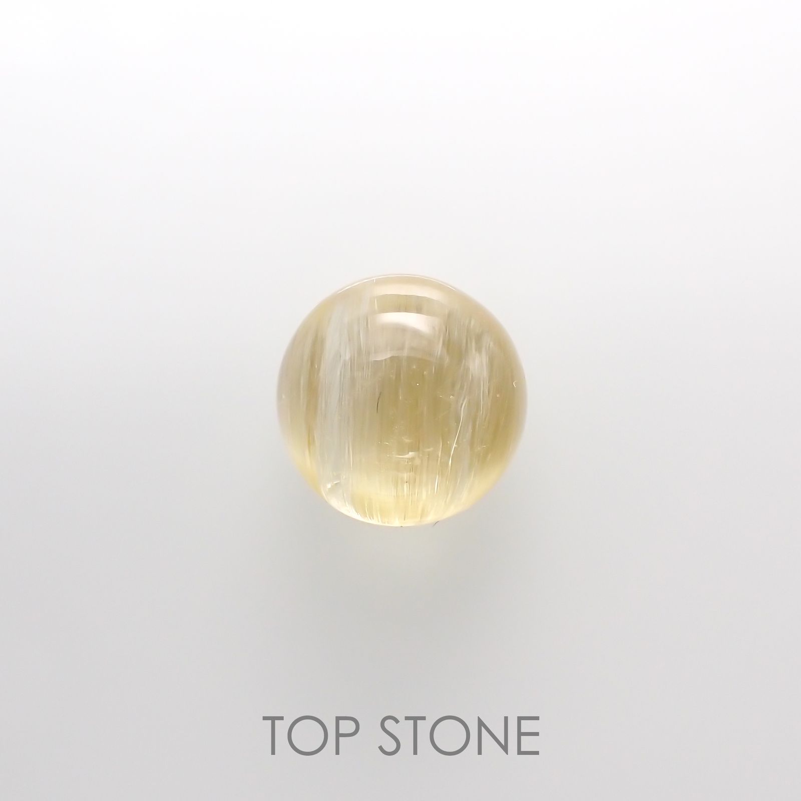 ルチルクォーツ(宝石名ルチルレイテッド・クォーツ) ブラジル産 2.31ct 識別済[210913298]8×7.9mm前後