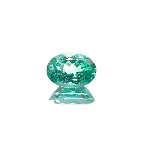 パライバトルマリン(宝石名トルマリン/別名パライバ・トルマリン) ブラジル産 GIA鑑付 1.65ct / 9.0×6.3mm前後 [19110905]