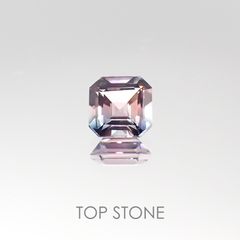 バイカラートルマリン ブラジル産 ルース 0.56ct[20095676]4.9×4.9mm前後