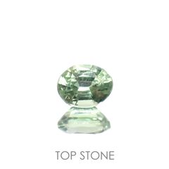 グリーンカイヤナイト(宝石名カイヤナイト)タンザニア産 0.26ct 識別済[220616672]4.1x3.3mm前後