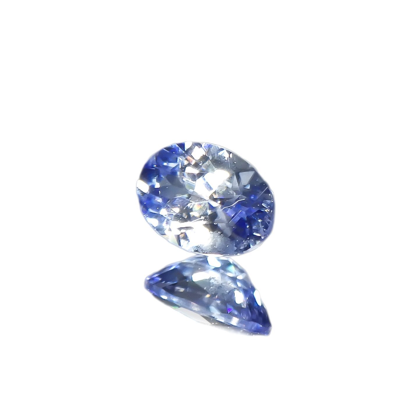 バイカラーベニトアイト アメリカ・カリフォルニア州産 0.13ct [221118971]3.8x2.7mm前後