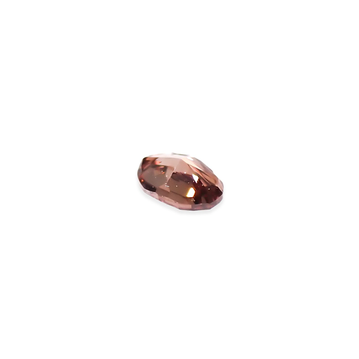 ピンクダイヤモンド(宝石名ダイアモンド VS-1/FANCY DEEP BROWNISH PINK) 0.033ct ソ付(AGT)[250129713]2.25x1.6mm前後