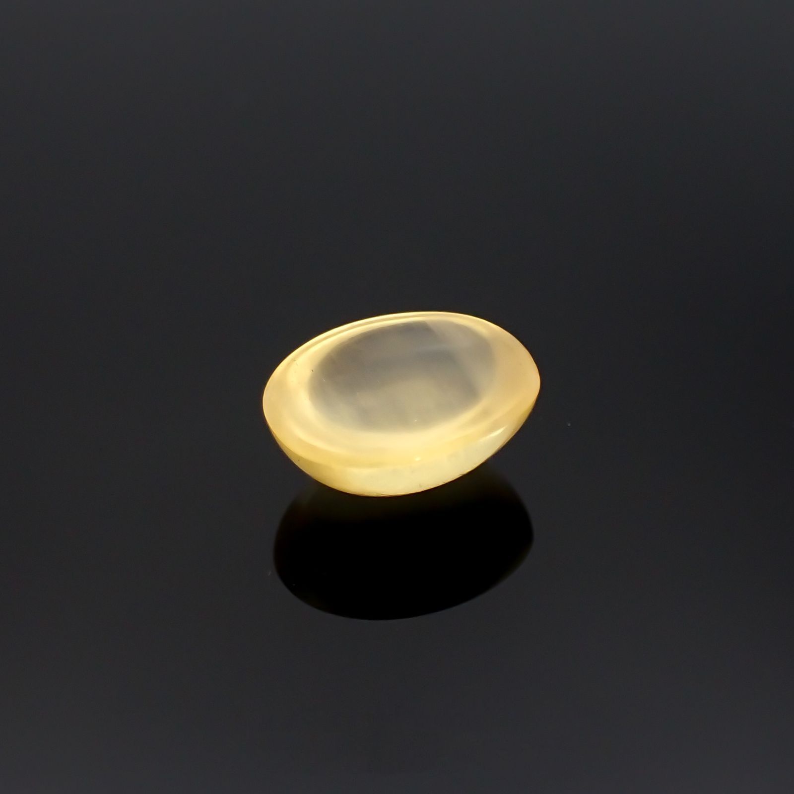 イエローベリルキャッツアイ(宝石名イエロー・ベリル キャッツアイ)ブラジル産 2.42ct 識別済[220917877]9.8x8mm前後