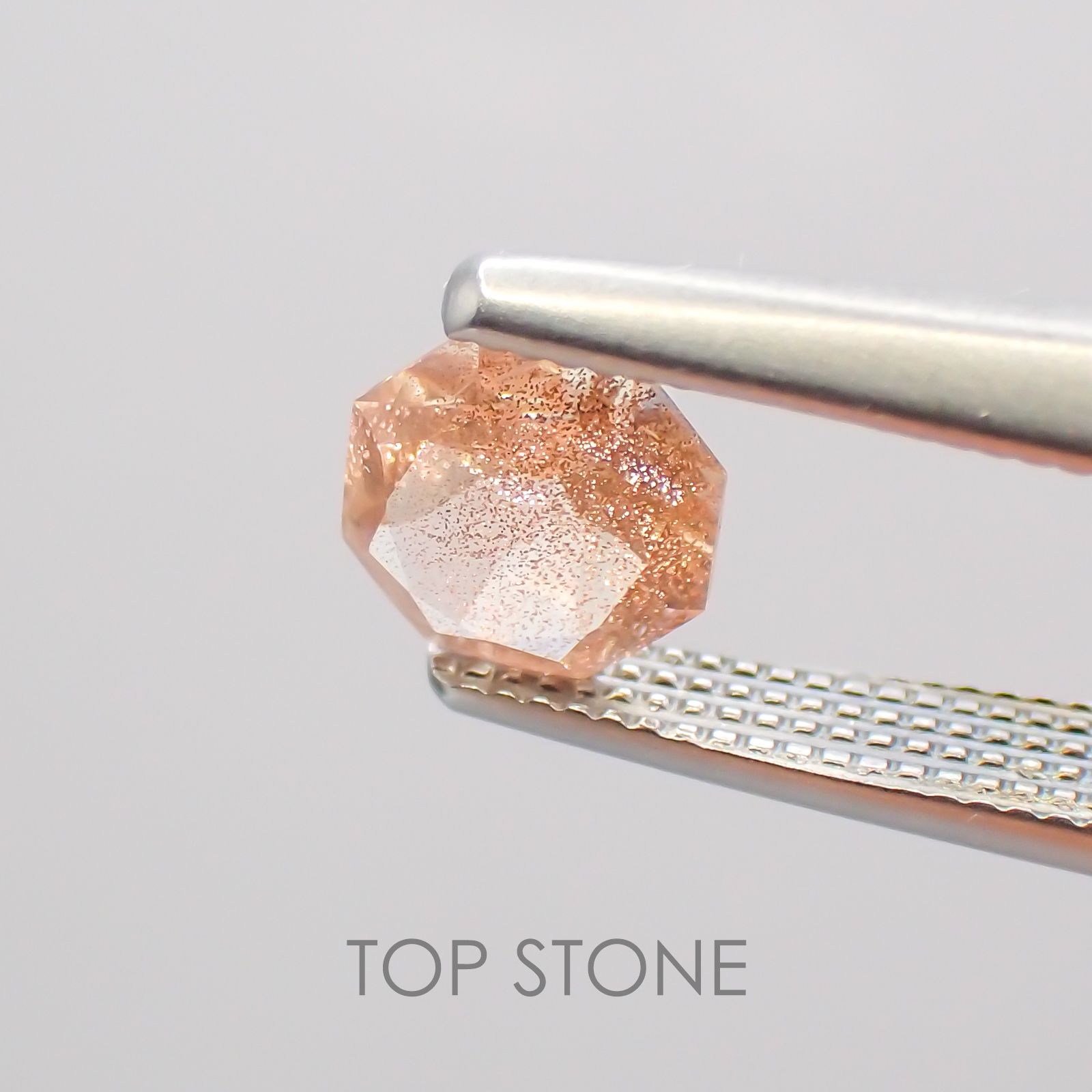 ◇オクタゴンカット◇オレゴンサンストーンSA  アメリカ産 ルース 0.44ct[210210038]5×5mm前後