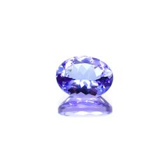 タンザナイト(宝石名タンザナイト) タンザニア産 0.87ct 識別済[210610068]6.9×5.2mm前後