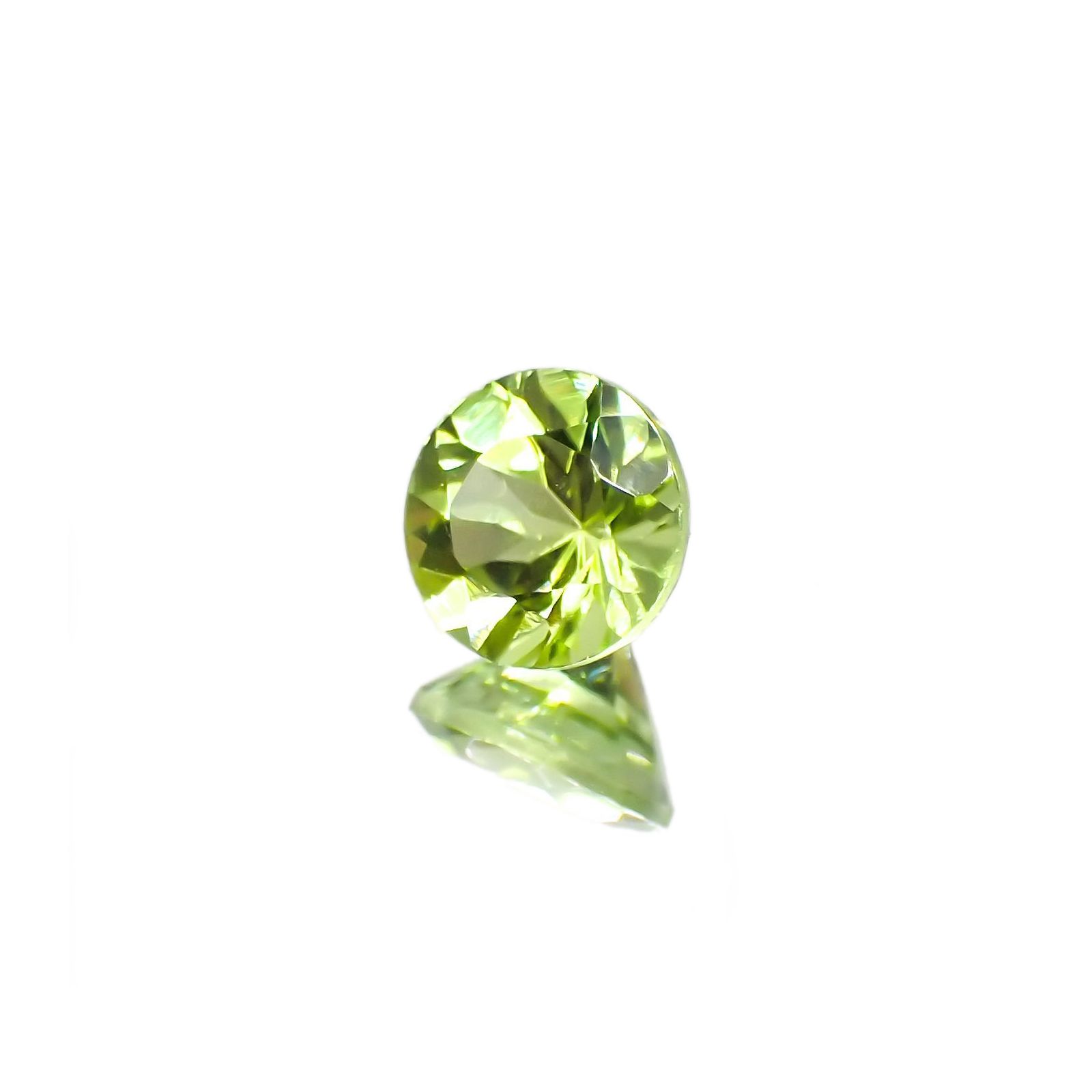 ペリドット(宝石名ペリドット) パキスタン産 1.13ct 識別済 [210913079]6.3×6.3mm前後