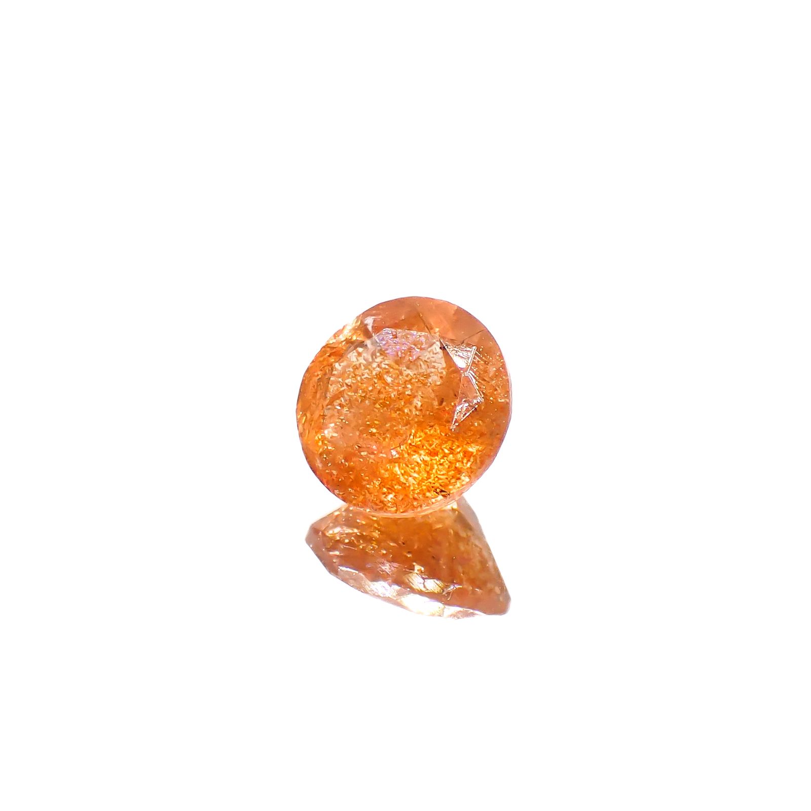 イリュージョンサンストーン タンザニア産 1.77ct[240728542]8.1x8.1mm前後