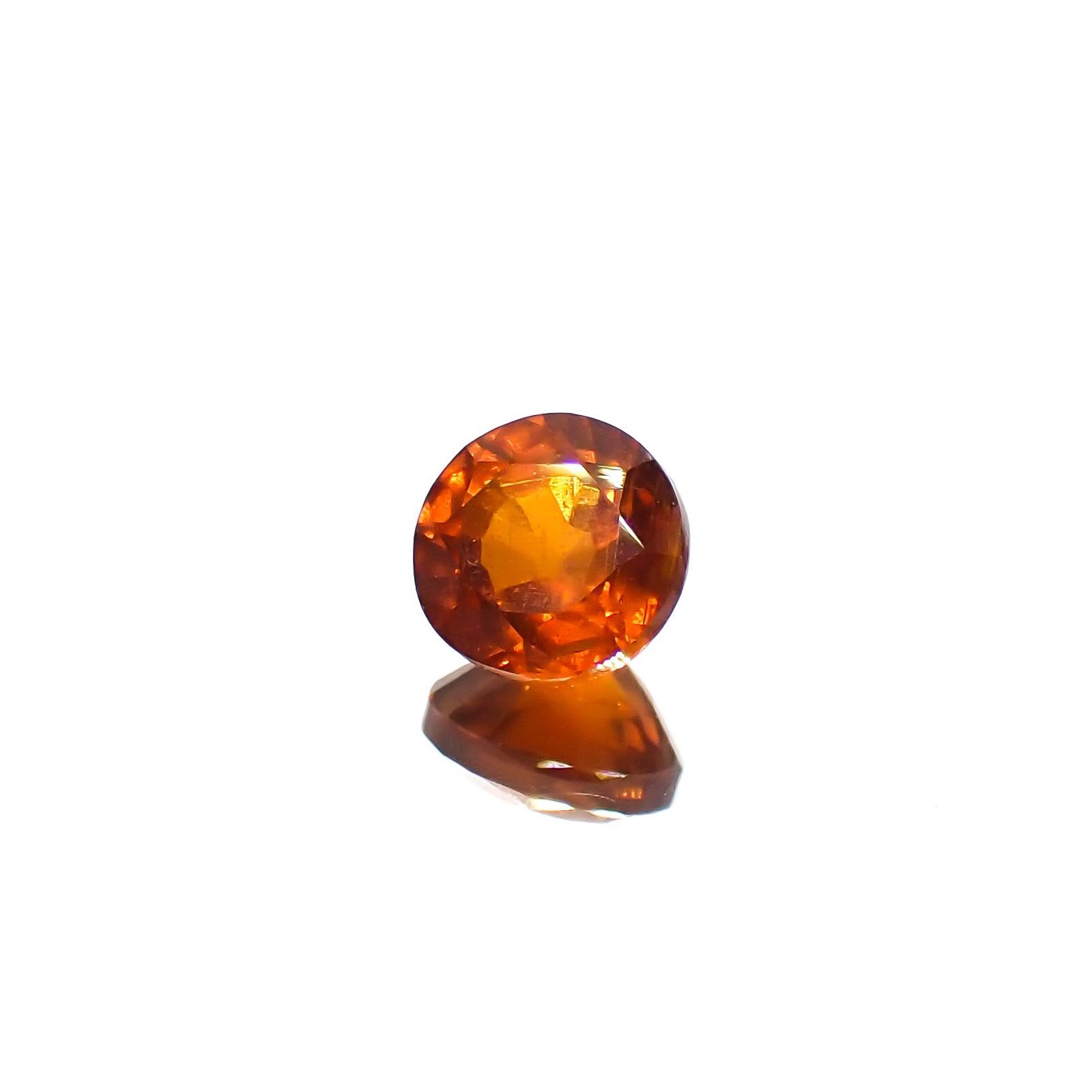 オレンジカイヤナイト ネパール産 0.82ct[230220588]5.2x5.2mm前後