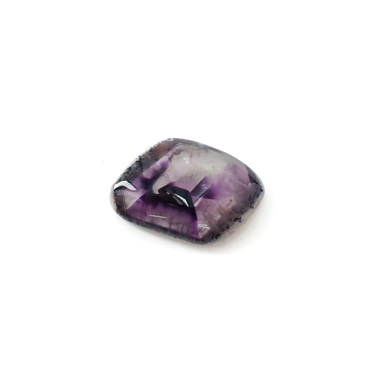 ◇フリーフォーム◇トラピッチェアメジスト 母岩付き ブラジル産 36.18ct [250730686]31.3x21.7mm前後